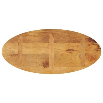 ARDEBO.de - Tischplatte 140x50x3,8 cm Oval Massivholz Mango