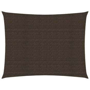 ARDEBO.de - Sonnensegel 160 g/m² Braun 5x6 m HDPE