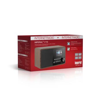 i110 WLAN-Internet-Radio mit Media-Player-Funktion Holzoptik