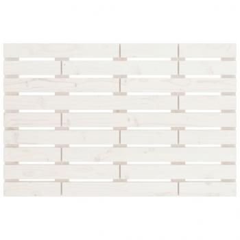 Wand-Kopfteil Weiß 81x3x63 cm Massivholz Kiefer