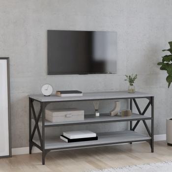 ARDEBO.de - TV-Schrank Grau Sonoma 100x40x50 cm Holzwerkstoff