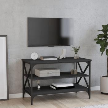 ARDEBO.de - TV-Schrank Schwarz 80x40x50 cm Holzwerkstoff