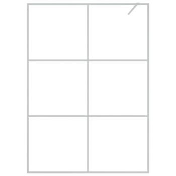 Duschwand für Begehbare Dusche Silbern 140x195 cm ESG-Klarglas