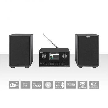 ARDEBO.de - DABMAN i310 CD Hybrid Mikro-HiFi-System DAB+ / FM / Internet / Bluetooth Schwarz