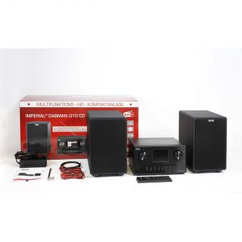 DABMAN i310 CD Hybrid Mikro-HiFi-System DAB+ / FM / Internet / Bluetooth Schwarz