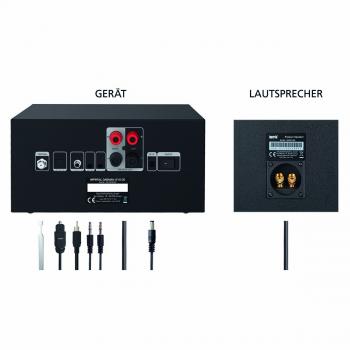 DABMAN i310 CD Hybrid Mikro-HiFi-System DAB+ / FM / Internet / Bluetooth Schwarz