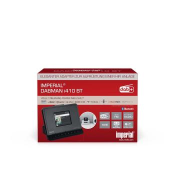 DABMAN i410 BT Kompaktes Hybridradio DAB+ / FM / Internet / Bluetooth Schwarz
