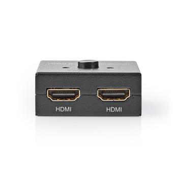 ARDEBO.de - HDMI ? Schalter | 3-Port port(s) | 1x HDMI? Eingang / 2x HDMI? Eingang | 1x HDMI? Ausgang / 2x HDMI? Ausgang | 4K@60Hz | 6 Gbps | Metall | Anthrazit