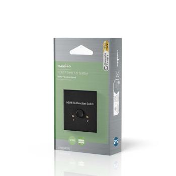 HDMI ? Schalter | 3-Port port(s) | 1x HDMI? Eingang / 2x HDMI? Eingang | 1x HDMI? Ausgang / 2x HDMI? Ausgang | 4K@60Hz | 6 Gbps | Metall | Anthrazit
