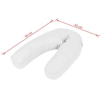 Schwangerschaftskissen J-förmig 54x(36-43) cm