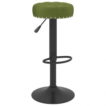Barhocker 2 Stk. Hellgrün Samt 