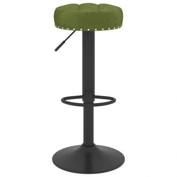 Barhocker 2 Stk. Hellgrün Samt 