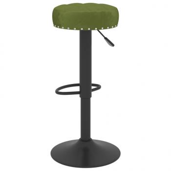 Barhocker 2 Stk. Hellgrün Samt 