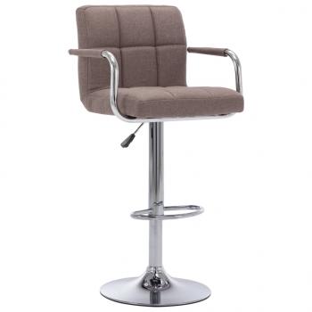 ARDEBO.de - Barhocker Taupe Stoff