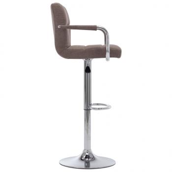 Barhocker Taupe Stoff