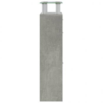 Schuhschrank Betongrau 63x24x104 cm Holzwerkstoff