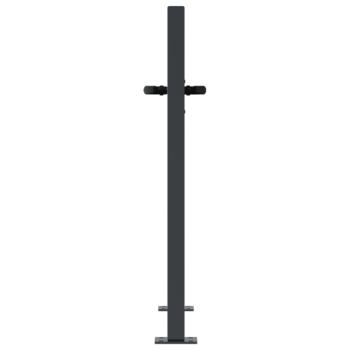Gartentor Anthrazit 105x105 cm Stahl Bambus-Design