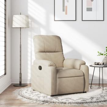 ARDEBO.de - Relaxsessel Creme Mikrofasergewebe