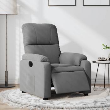 ARDEBO.de - Relaxsessel Elektrisch Dunkelgrau Mikrofasergewebe