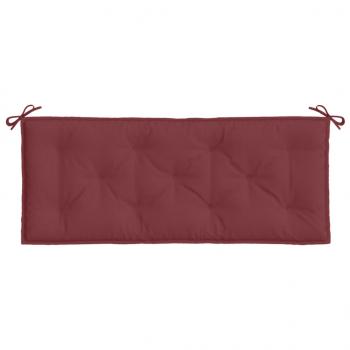Gartenbank-Auflage Melange Weinrot 120x50x7 cm Stoff