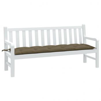 ARDEBO.de - Gartenbank-Auflage Melange Taupe 180x50x7 cm Stoff