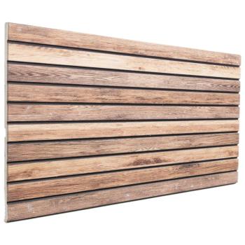 3D-Wandpaneele 5 Stk. Braun 100x50 cm EPS