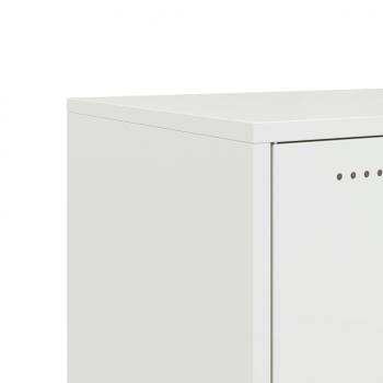 TV-Schrank Weiß 100,5x39x43,5 cm Kaltgewalzter Stahl