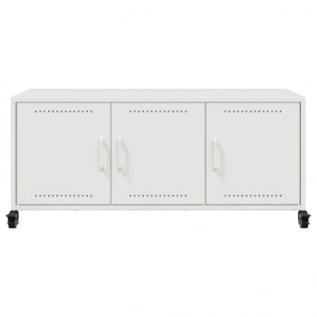 TV-Schrank Weiß 100,5x39x43,5 cm Kaltgewalzter Stahl