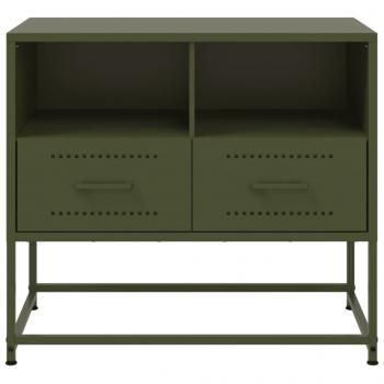 TV-Schrank Olivgrün 68x39x60,5 cm Stahl