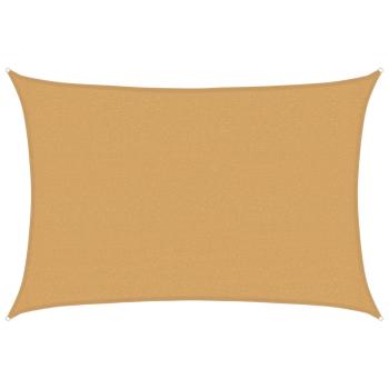 Sonnensegel 160 g/m² Rechteckig Sandfarben 2,5x3,5 m HDPE