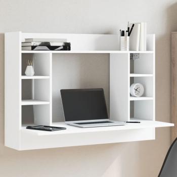 ARDEBO.de - Wand-Schreibtisch Weiß 105x48x75 cm Holzwerkstoff