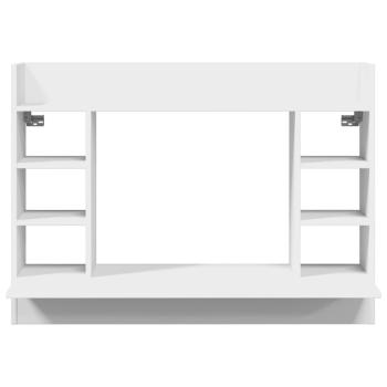 Wand-Schreibtisch Weiß 105x48x75 cm Holzwerkstoff