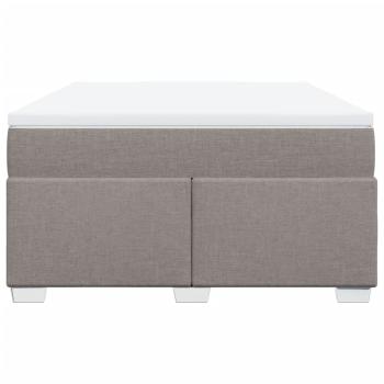 Boxspringbett mit Matratze Taupe 140x190 cm Stoff