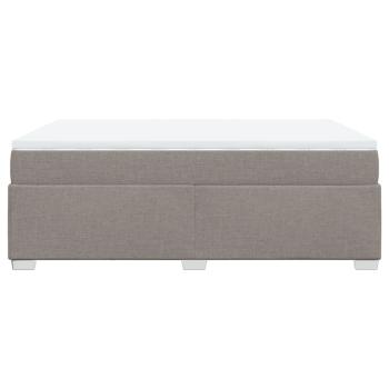 Boxspringbett mit Matratze Taupe 140x190 cm Stoff