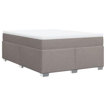 Boxspringbett mit Matratze Taupe 140x190 cm Stoff