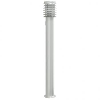 Wegeleuchten mit Steckdose 3 Stk. Silbern 110 cm Edelstahl