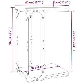 Beistelltisch Sonoma-Eiche 40x30x60 cm Holzwerkstoff