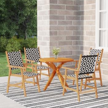 ARDEBO.de - 5-tlg. Garten-Essgruppe Massivholz Akazie