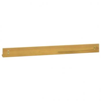 Wandregale 2 Stk. 110x10x10 cm Massivholz Teak