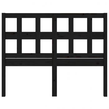 Kopfteil Schwarz 205,5x4x100 cm Massivholz Kiefer