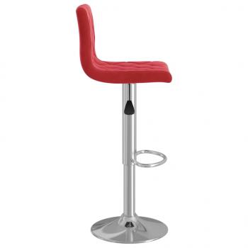 Barhocker 2 Stk. Weinrot Samt 