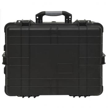 Flugkoffer mit Rollen Schwarz 58x45x27 cm PP