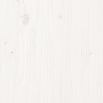 Massivholzbett Weiß 100x200 cm