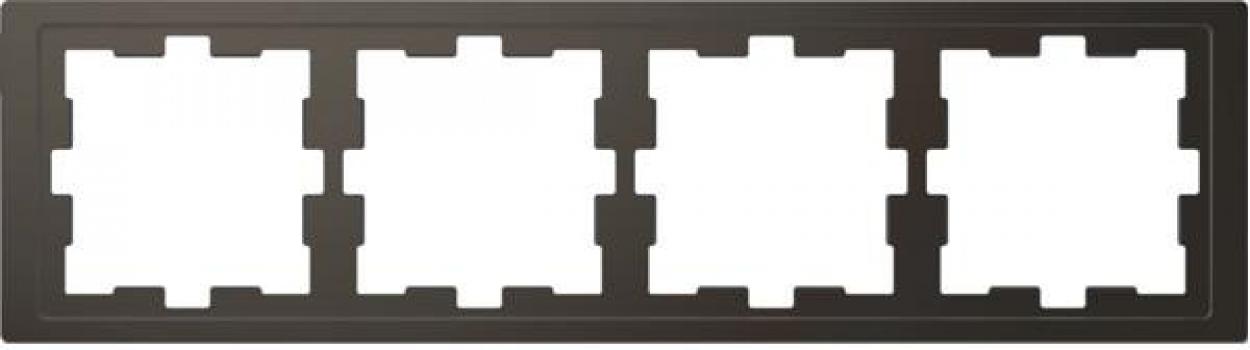 ARDEBO.de Merten D-Life Rahmen, 4fach, anthrazit (MEG4040-6534)