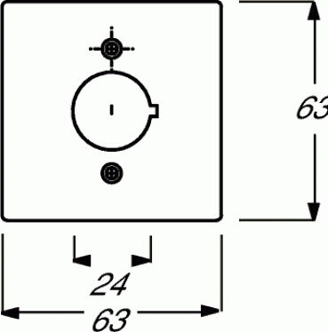Busch-Jaeger 2533-82-15 Zentralscheibe mit Tragring, Busch-dynasty, gelb (2CKA001724A4382)