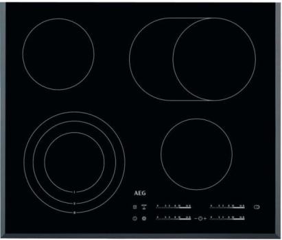 ARDEBO.de AEG HK654070FB Autarkes Glaskeramik Kochfeld, 59 cm breit, Facetten-Design, Sensor-Tasten, schwarz
