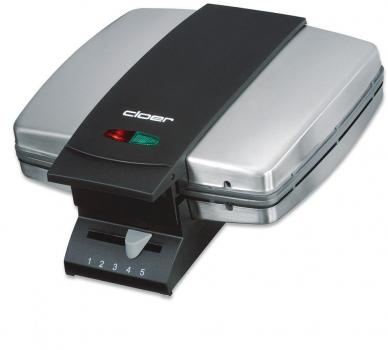 ARDEBO.de Cloer 1445 Brüsseler Waffelautomat, 930W, Edelstahl
