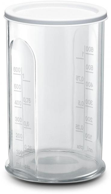 Bosch ErgoMixx MSM66120 Stabmixer-Set, 600 W, 12 Geschwindigkeitsstufen, Turbo-Funktion, weiß/telegrau