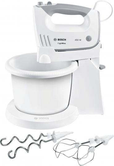 ARDEBO.de Bosch ErgoMixx MFQ36460 Handmixer, 450W, 5 Geschwindigkeitsstufen, weiß