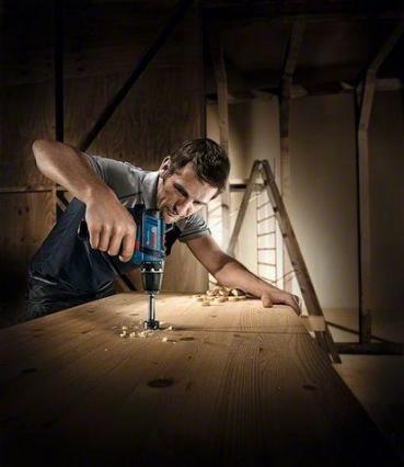 Bosch GSR 12V-15 Professional Akku-Bohrschrauber (0601868109), 2x Akku 2,0 Ah, 12 V, inkl. Ladegerät + L-Boxx